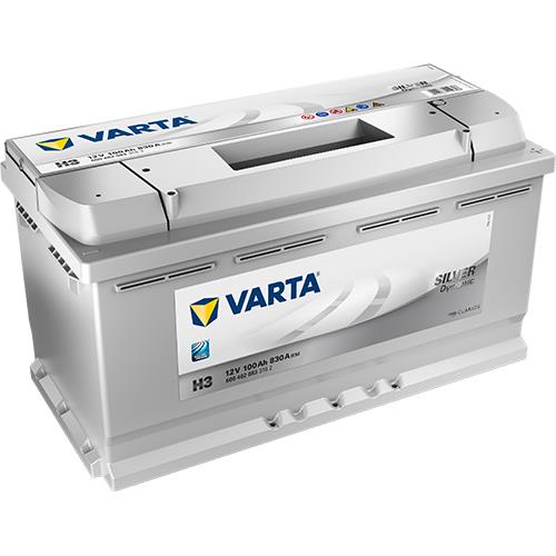 VARTA Μπαταρία 12V 100Ah 830A, Δ+, H3, Silver Dynamic