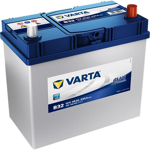 VARTA Μπαταρία 12V  45Ah 300A, Δ+, Β32, Blue Dynamic