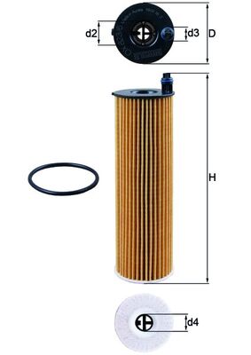 MAHLE ORIGINAL Φίλτρο Λαδιού