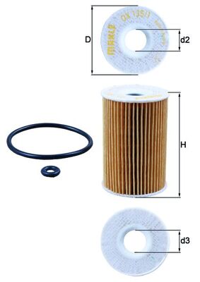 MAHLE ORIGINAL Φίλτρο Λαδιού