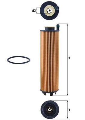 MAHLE ORIGINAL Φίλτρο Λαδιού