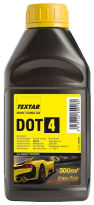 TEXTAR Υγρό Φρένων DOT4, Συσκευασία 0,50 lt