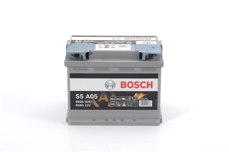 BOSCH Μπαταρία 12V  60Ah 680A, Δ+, S5, AGM, Start-Stop