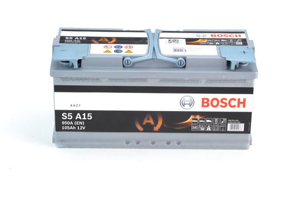 BOSCH Μπαταρία 12V 105Ah 950A, Δ+, S5, AGM, Start-Stop