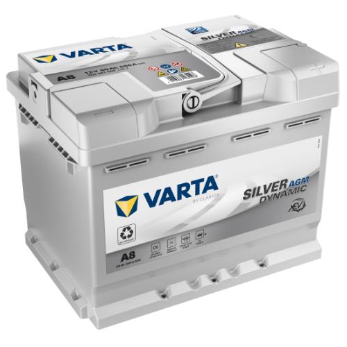 VARTA Μπαταρία 12V  60Ah 680A, Δ+, D52, AGM, Start-Stop